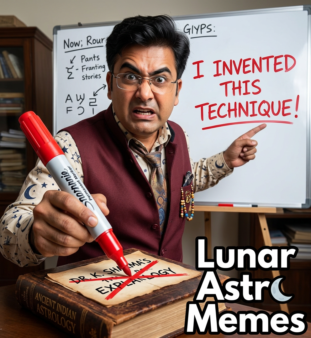 Deepanshu Giri stealing astrology techniques BCP meme